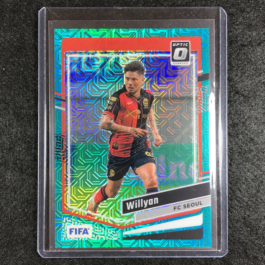 2023-24 Donruss Soccer WILLYAN Optic Teal Mojo 13/49 #173