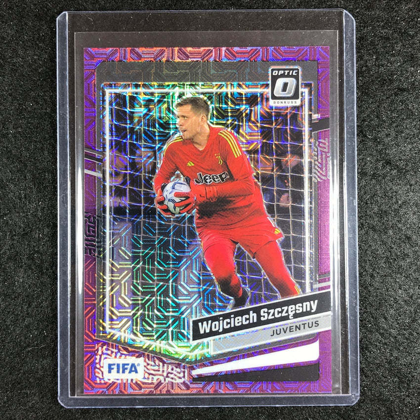2023-24 Donruss Soccer WOJCIECH SZCZESNY Optic Purple Mojo 25/25