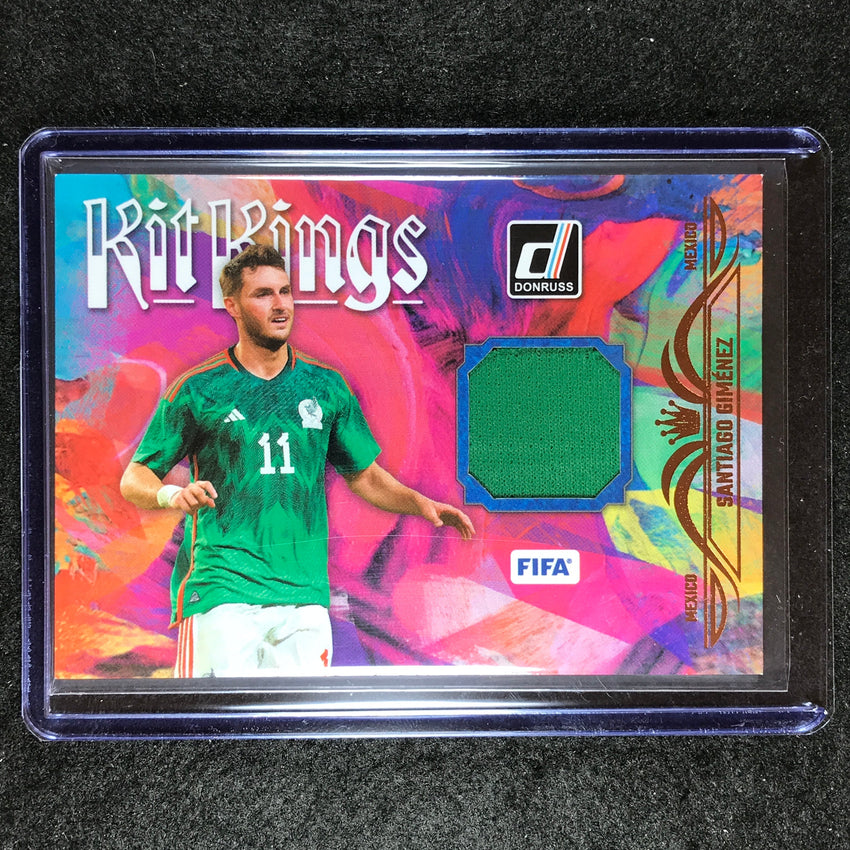 2023-24 Donruss Soccer SANTIAGO GIMENEZ Kit Kings Jersey Relic No. SG