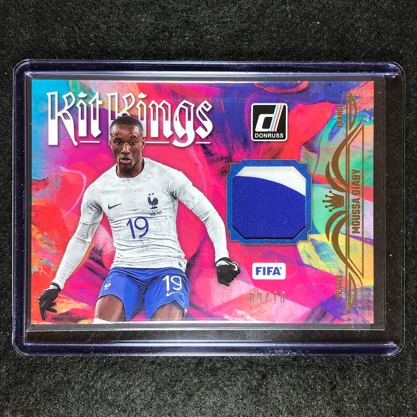 2023-24 Donruss Soccer MOUSSA DIABY Kit Kings Patch Relic Gold 9/10