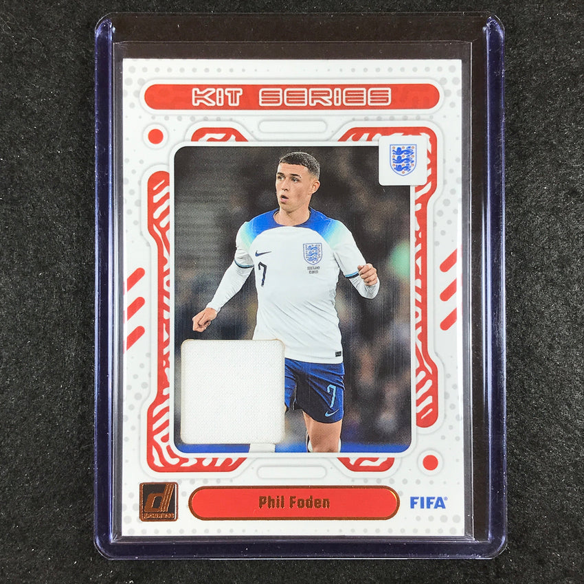 2023-24 Donruss Soccer PHIL FODEN Kit Series Jersey Relic No. PF