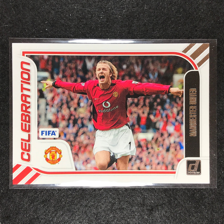 2023-24 Donruss Soccer DAVID BECKHAM Celebration Silver No. 21