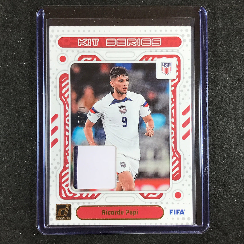 2023-24 Donruss Soccer RICARDO PEPI Kit Series Patch Relic Gold 5/10
