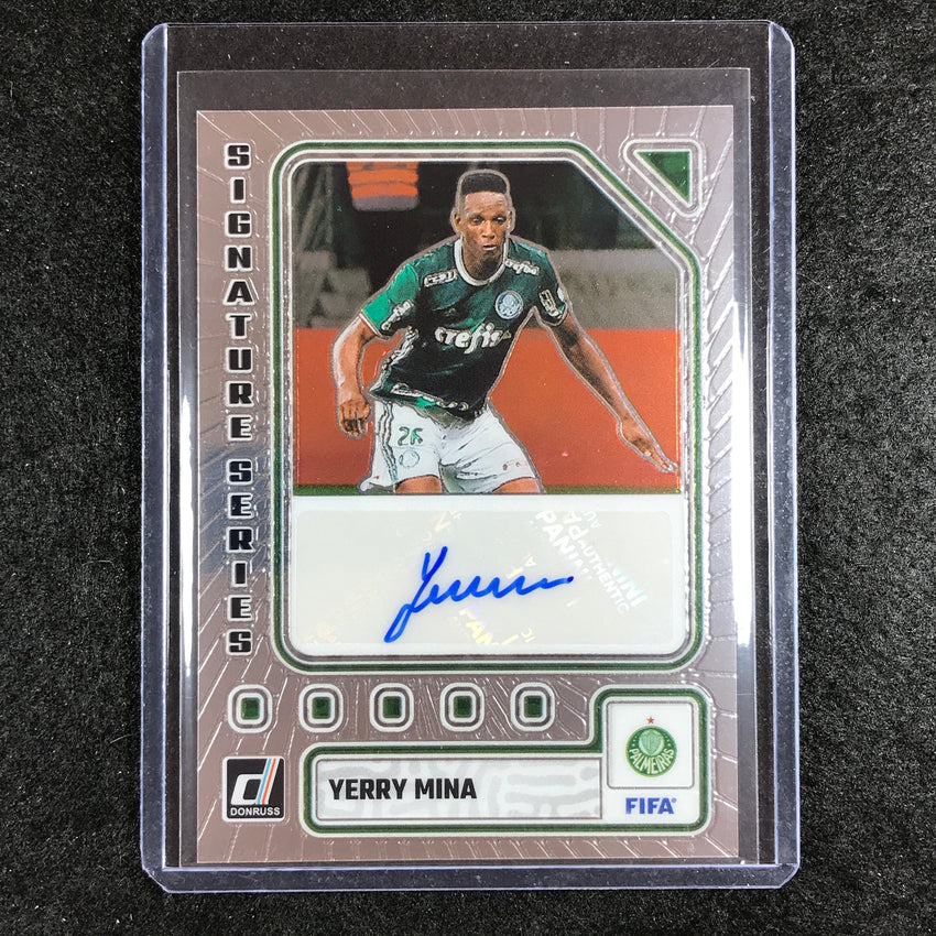 2023-24 Donruss Soccer YERRY MINA Signature Series Auto No. YM
