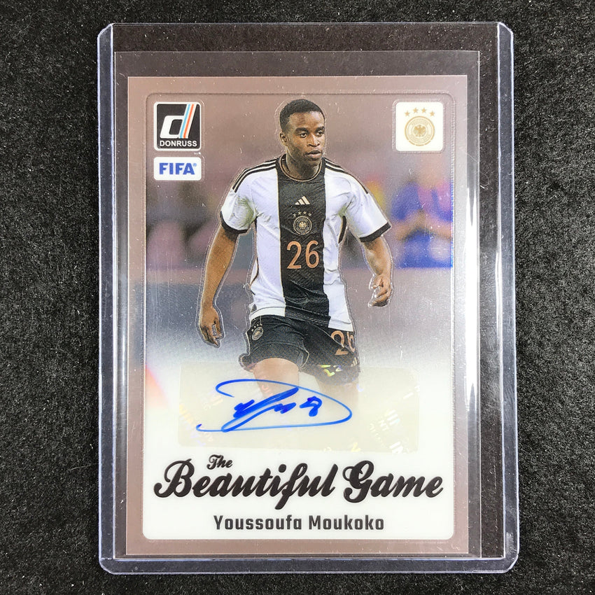 2023-24 Donruss Soccer YOUSSOUFA MOUKOKO The Beautiful Game Auto No. YM
