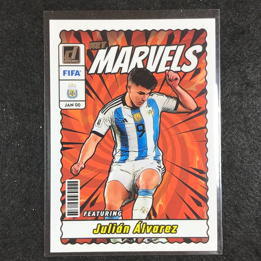 2023-24 Donruss Soccer JULIAN ALVAREZ Net Marvels Silver #2