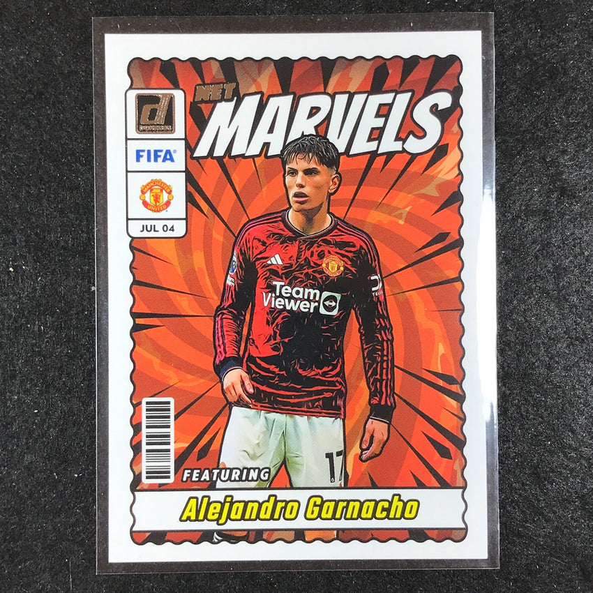2023-24 Donruss Soccer ALEJANDRO GARNACHO Net Marvels Silver No. 14