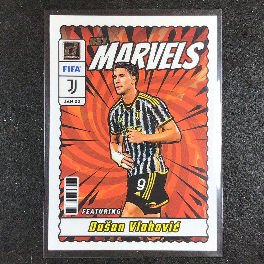 2023-24 Donruss Soccer DUSAN VLAHOVIC Net Marvels Silver #22