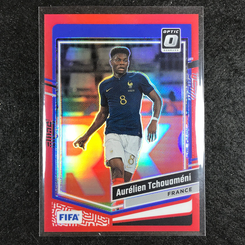 2023-24 Donruss Soccer AURELIEN TCHOUAMENI Optic Red 296/299 #19
