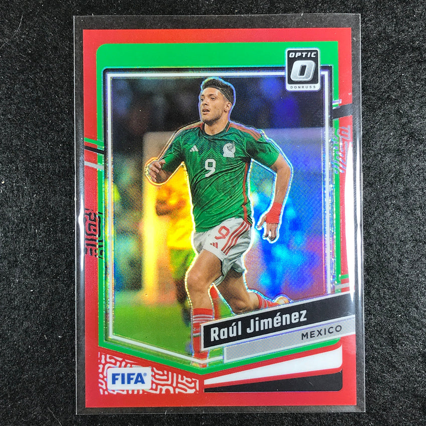2023-24 Donruss Soccer RAUL JIMENEZ Optic Red 182/299 No. 39