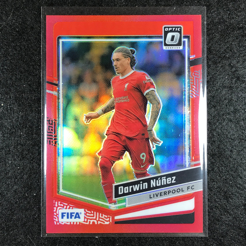 2023-24 Donruss Soccer DARWIN NUNEZ Optic Red 126/299 No. 83