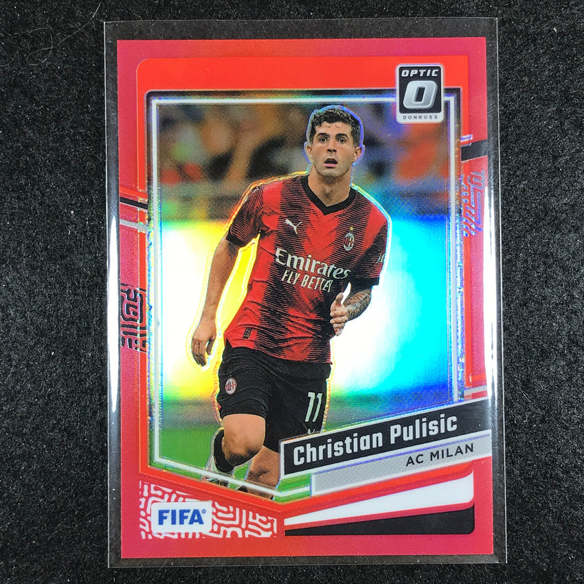 2023-24 Donruss Soccer CHRISTIAN PULISIC Optic Red 54/299 No. 128