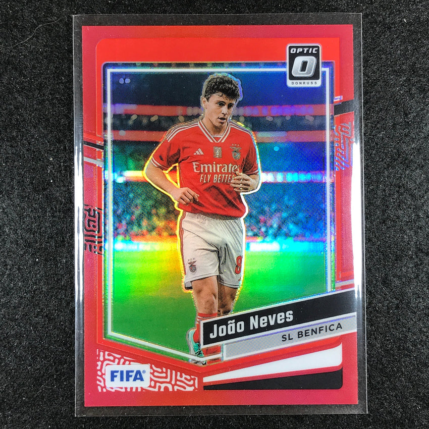 2023-24 Donruss Soccer JOAO NEVES Optic Red 146/299 No. 158