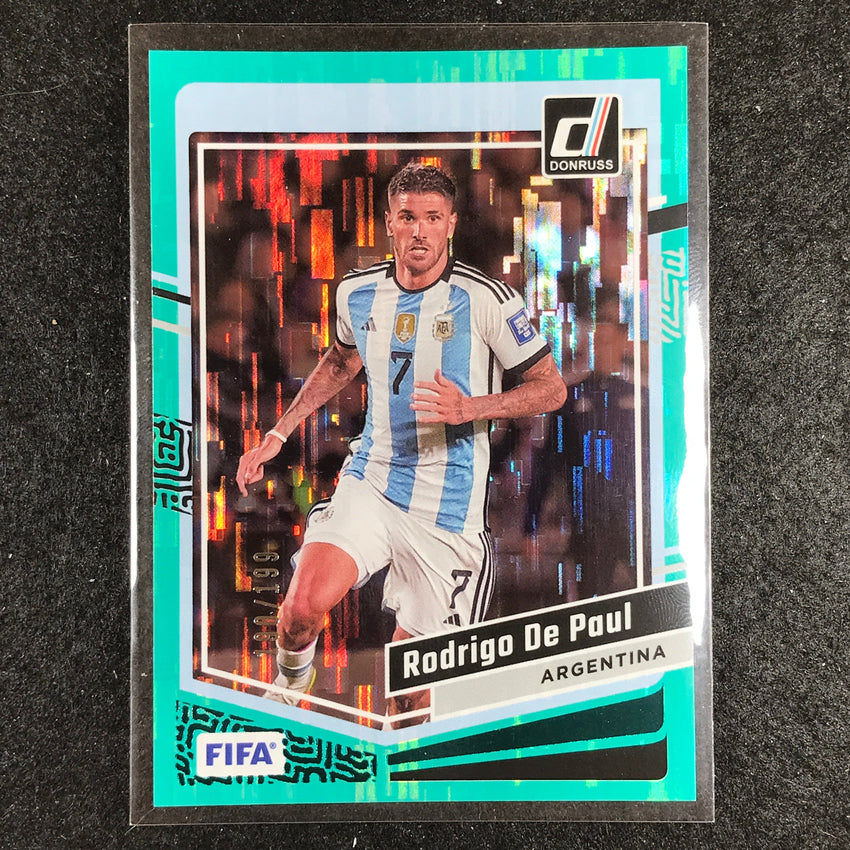 2023-24 Donruss Soccer RODRIGO DE PAUL Base Teal 190/199 #7