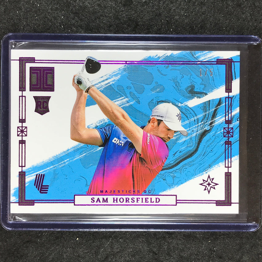 2024 Impeccable LIV Golf SAM HORSFIELD Rookie Base Variation Purple 1/5 #81