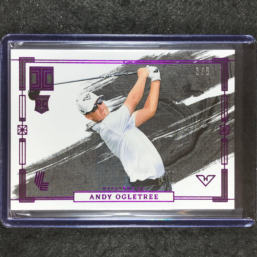 2024 Impeccable LIV Golf ANDY OGLETREE Rookie Base Variation Purple 3/5 #83