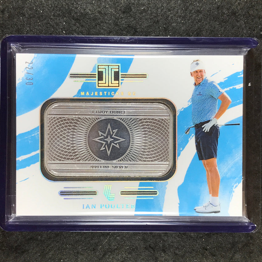 2024 Impeccable LIV Golf IAN POULTER Silver Team Logos 22/30