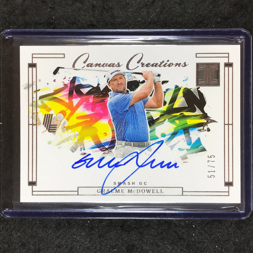 2024 Impeccable LIV Golf GRAEME MCDOWELL Canvas Creations Auto 51/75
