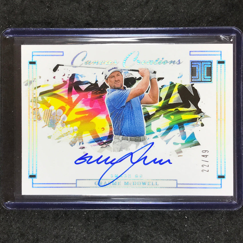 2024 Impeccable LIV Golf GRAEME MCDOWELL Canvas Creations Auto Silver 22/49
