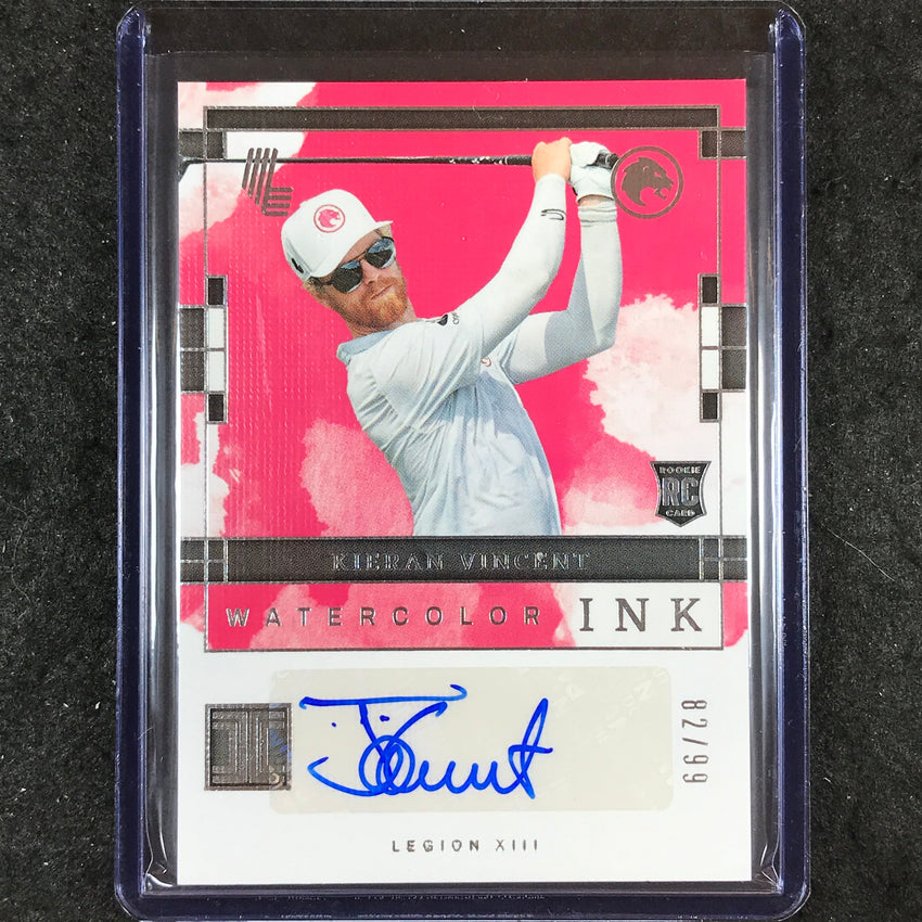 2024 Impeccable LIV Golf KIERAN VINCENT Watercolor Ink Rookie Auto 82/99