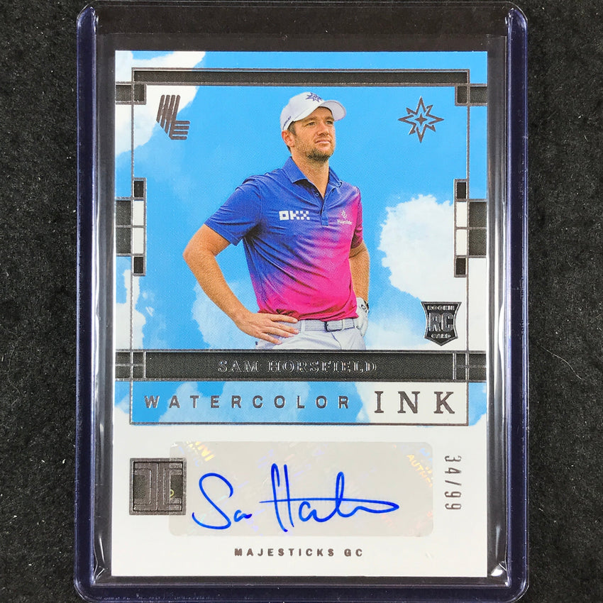 2024 Impeccable LIV Golf SAM HORSFIELD Watercolor Ink Rookie Auto 34/99