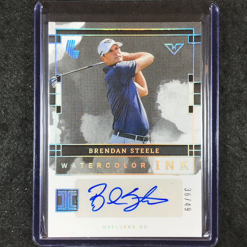 2024 Impeccable LIV Golf BRENDAN STEELE Watercolor Ink Auto Silver 36/49