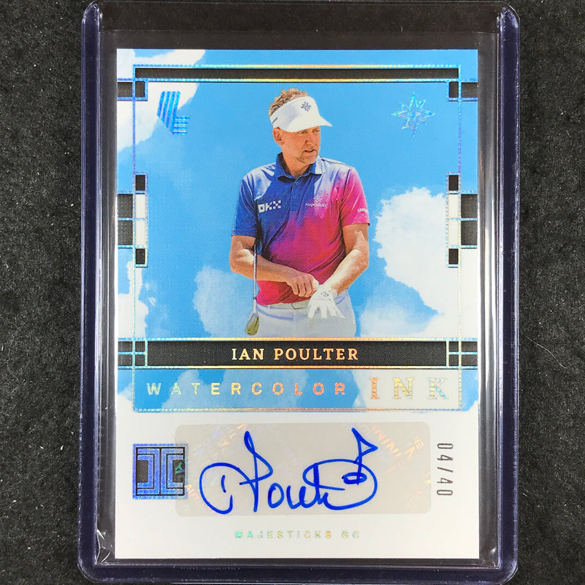2024 Impeccable LIV Golf IAN POULTER Watercolor Ink Auto Silver 4/40