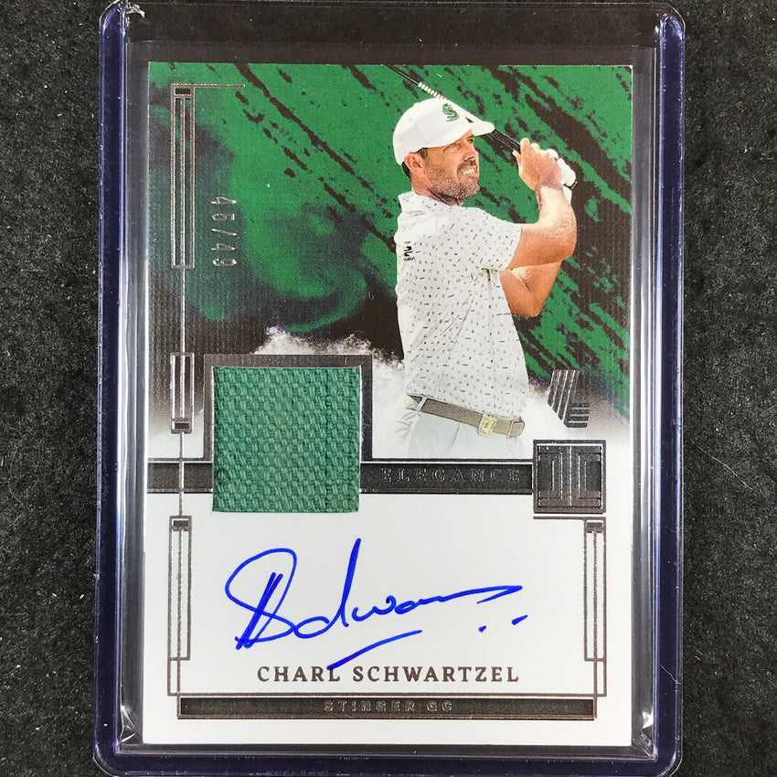 2024 Impeccable LIV Golf CHARL SCHWARTZEL Elegance Memorabilia Relic Auto 45/49