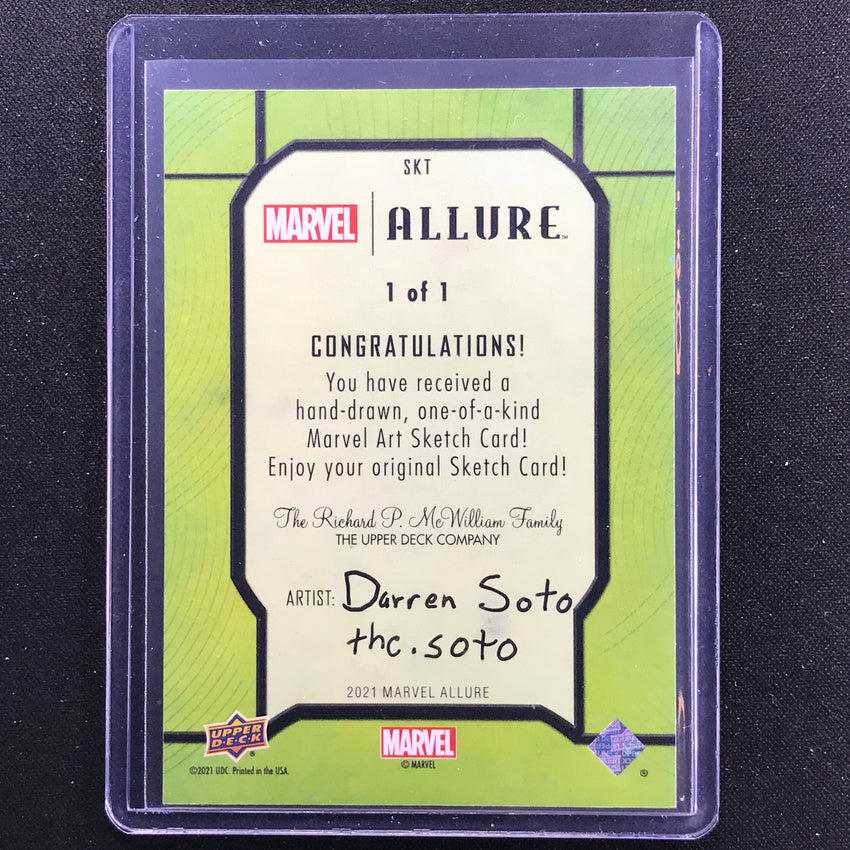 2022 Marvel Allure Psylocke Sketch Card 1/1 The.soto Darren Soto