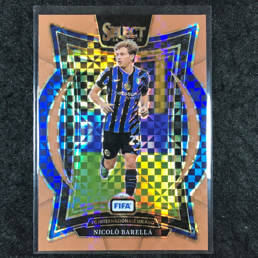 2024-25 Select FIFA NICOLO BARELLA Terrace Bronze Checker 31/75 #36