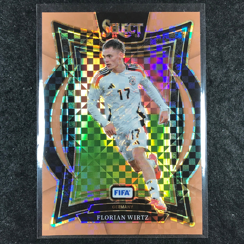 2024-25 Select FIFA FLORIAN WIRTZ Terrace Bronze Checker 30/75 #78