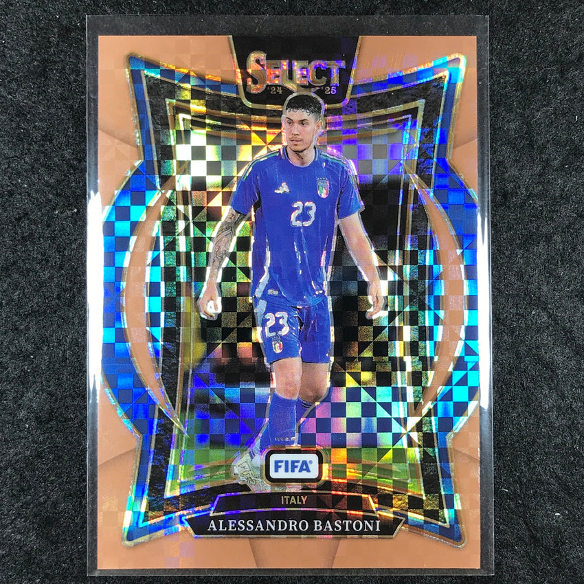 2024-25 Select FIFA ALESSANDRO BASTONI Terrace Bronze Checker 47/75 #86