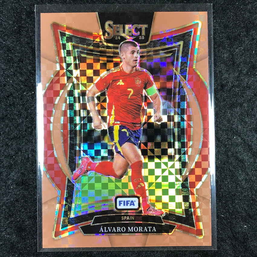 2024-25 Select FIFA ALVARO MORATA Terrace Bronze Checker 4/75 #88