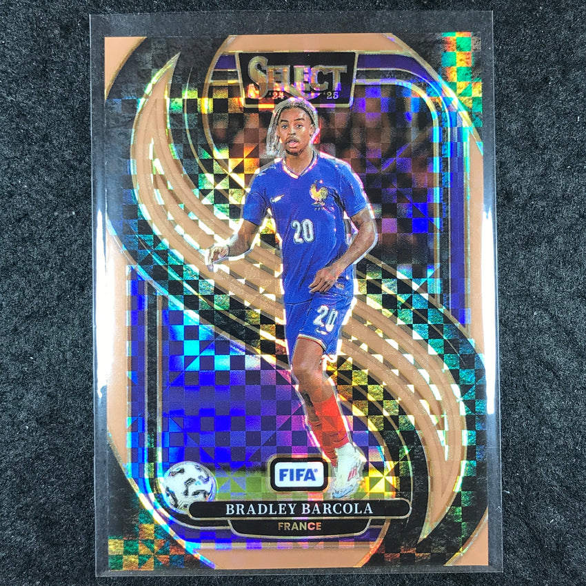 2024-25 Select FIFA BRADLEY BARCOLA Mezzanine Bronze Checker 52/75 #172