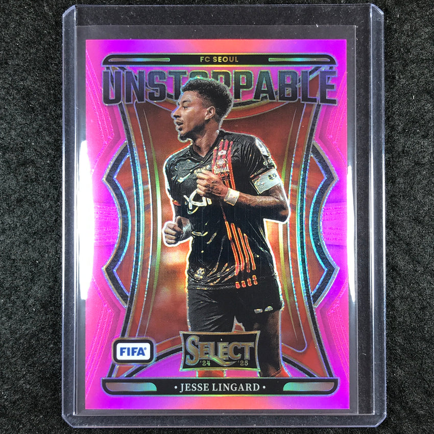 2024-25 Select FIFA JESSE LINGARD Unstoppable Pink 7/25 #18