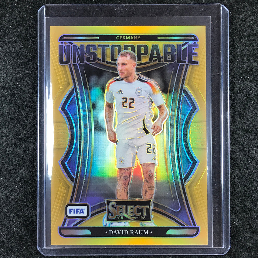 2024-25 Select FIFA DAVID RAUM Unstoppable Gold 4/10 #22