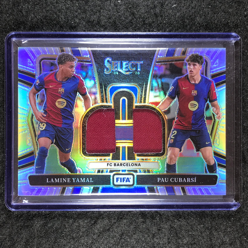 2024-25 Select FIFA LAMINE YAMAL PAU CUBARSI Dual Swatches Jersey Relic #FCB