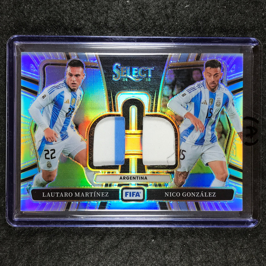 2024-25 Select FIFA LAUTARO MARTINEZ NICO GONZALEZ Dual Swatches Jersey #ARG (A)