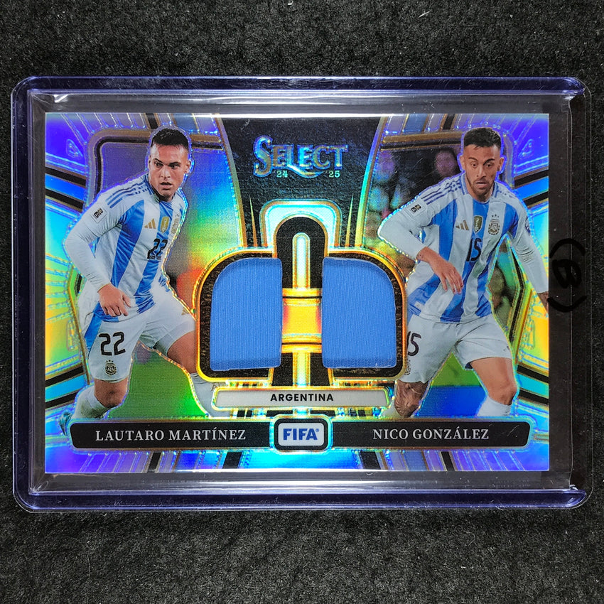 2024-25 Select FIFA LAUTARO MARTINEZ NICO GONZALEZ Dual Swatches Jersey #ARG (B)