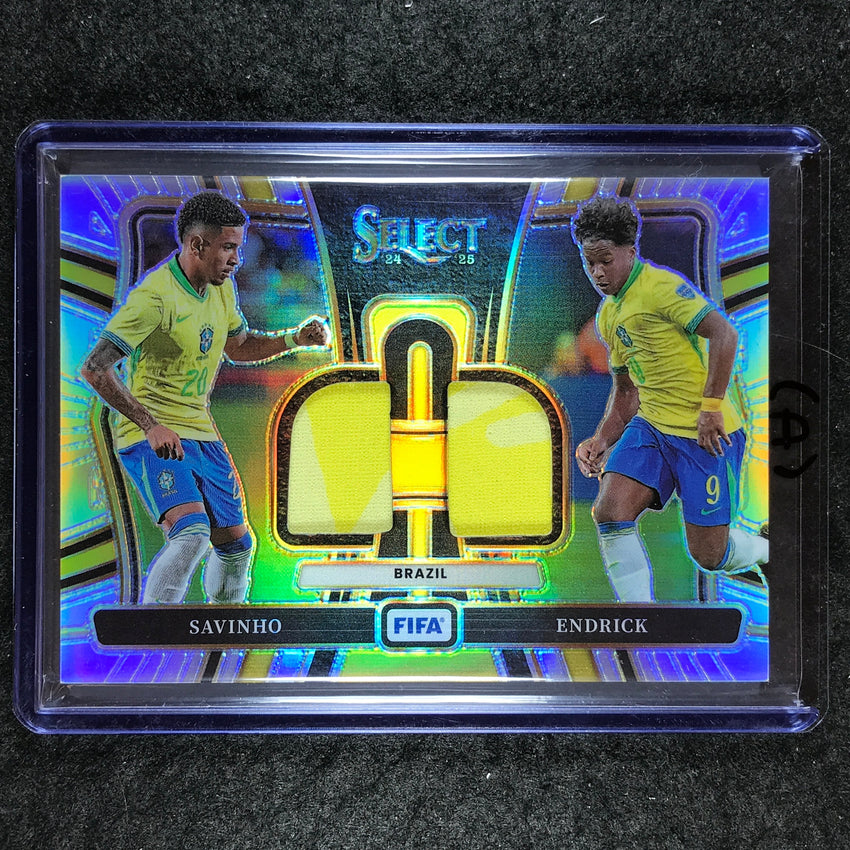 2024-25 Select FIFA SAVINHO ENDRICK Dual Swatches Jersey Relic #BRA (A)