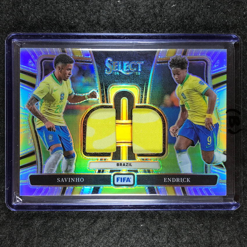 2024-25 Select FIFA SAVINHO ENDRICK Dual Swatches Jersey Relic #BRA (B)