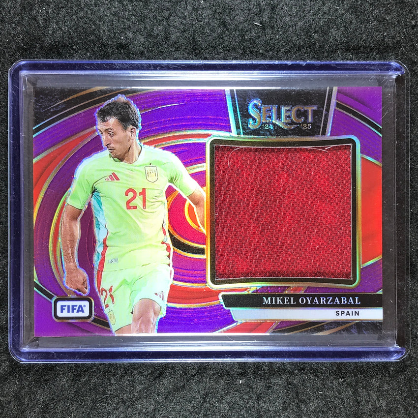 2024-25 Select FIFA MIKEL OYARZABAL Jumbo Swatches Jersey Relic Purple 32/49