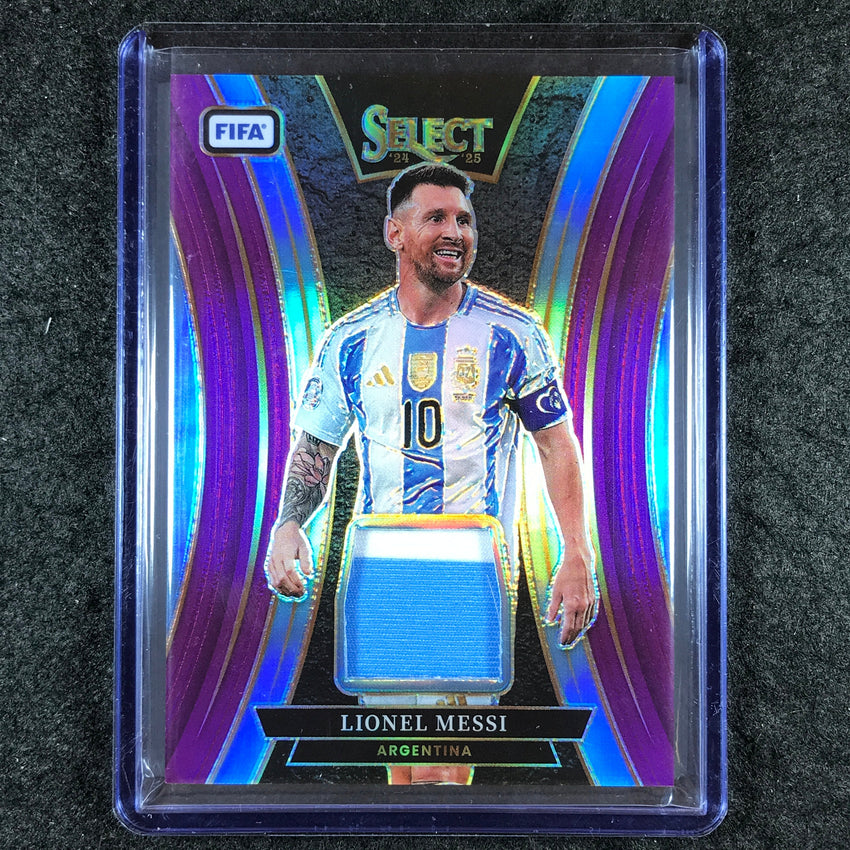 2024-25 Select FIFA LIONEL MESSI Select Memorabilia Jersey Relic Purple 35/49