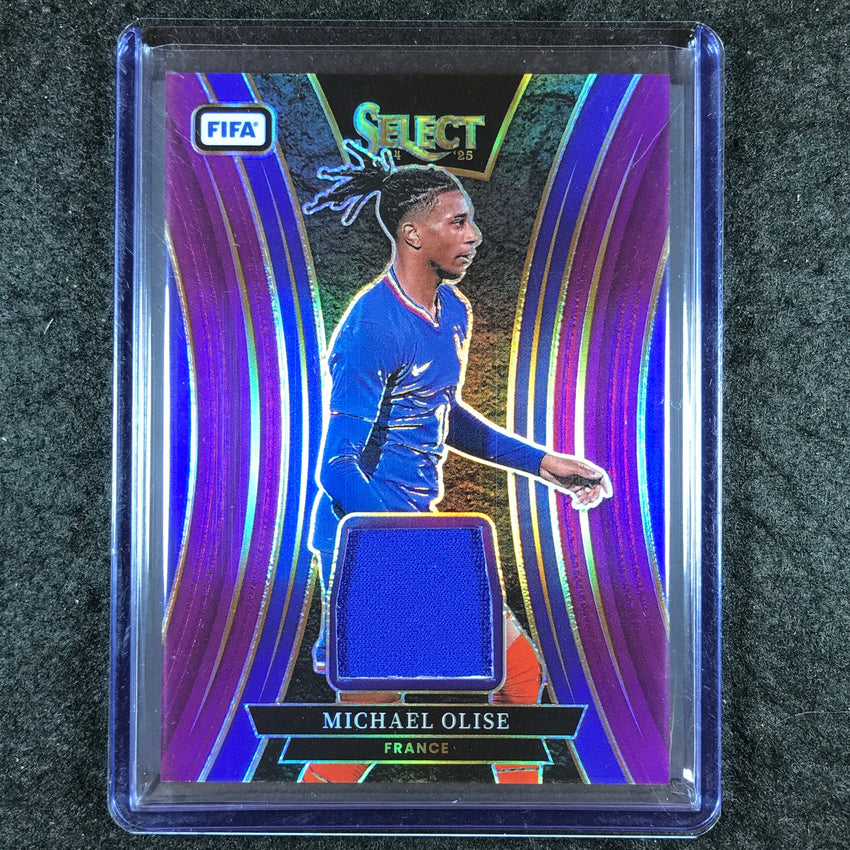 2024-25 Select FIFA MICHAEL OLISE Select Memorabilia Jersey Relic Purple 25/49