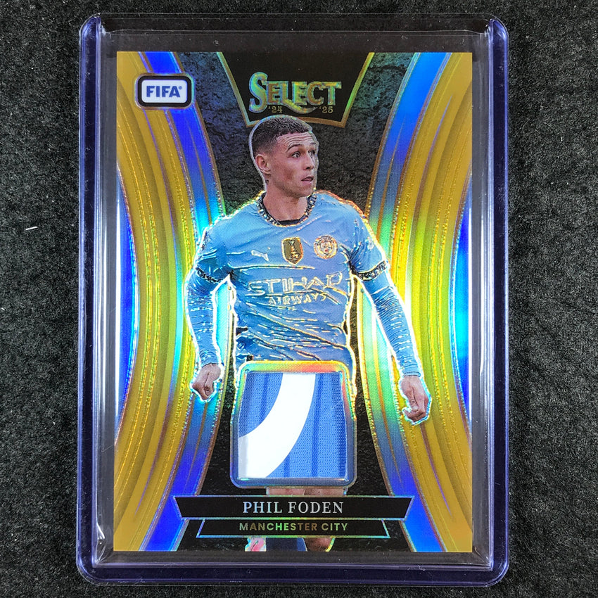 2024-25 Select FIFA PHIL FODEN Select Memorabilia Patch Relic Gold 2/10