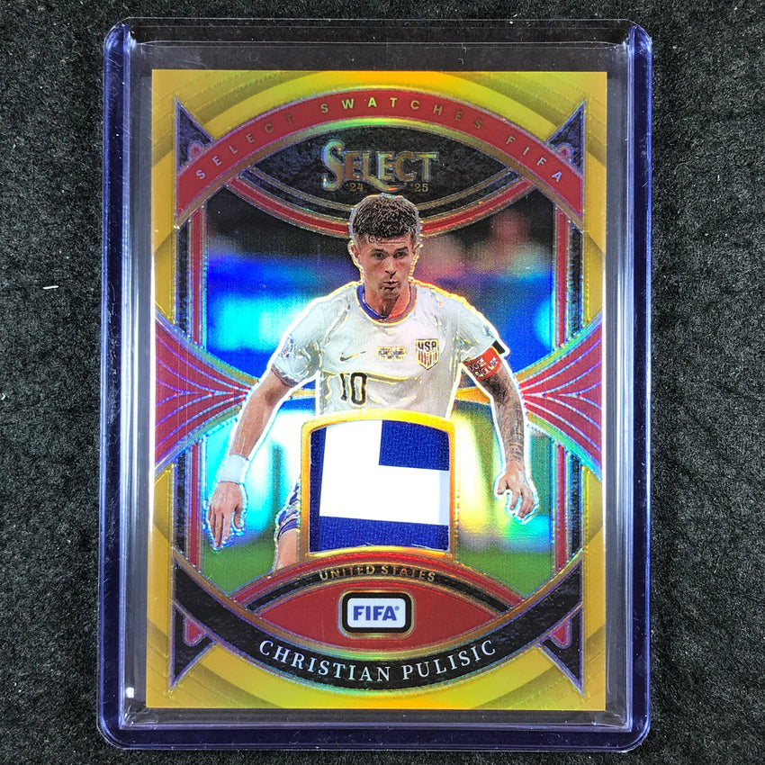 2024-25 Select FIFA CHRISTIAN PULISIC Select Swatches Patch Relic Gold 1/10