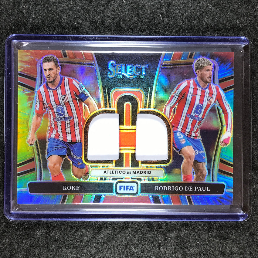 2024-25 Select FIFA KOKE RODRIGO DE PAUL Dual Swatches Patch Relic Tie-Dye 12/25