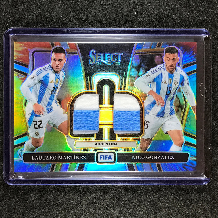 2024-25 Select FIFA LAUTARO MARTINEZ GONZALEZ Dual Swatches Patch Tie-Dye 25/25