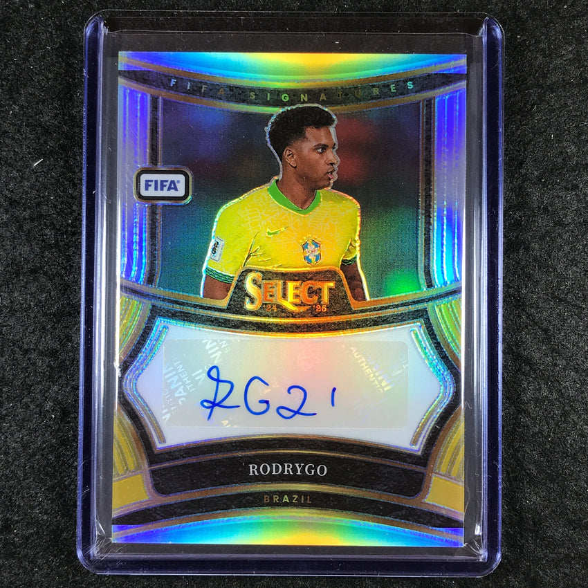 2024-25 Select FIFA RODRYGO Signatures Auto Silver Prizm #RD