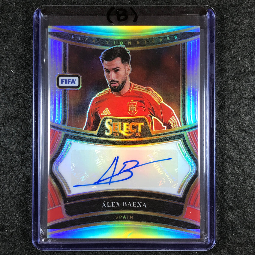 2024-25 Select FIFA ALEX BAENA Signatures Auto Silver Prizm #AB (B)
